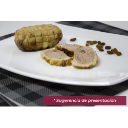 Muslo de pollo relleno de foie