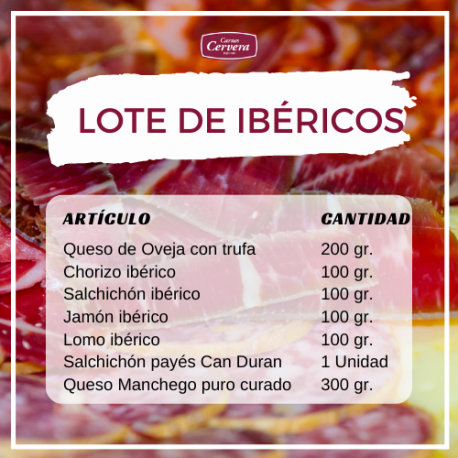 Lote de Ibéricos